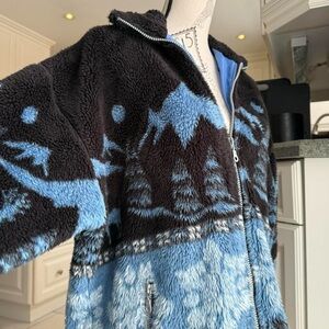Vintage mountain fleece jacket
